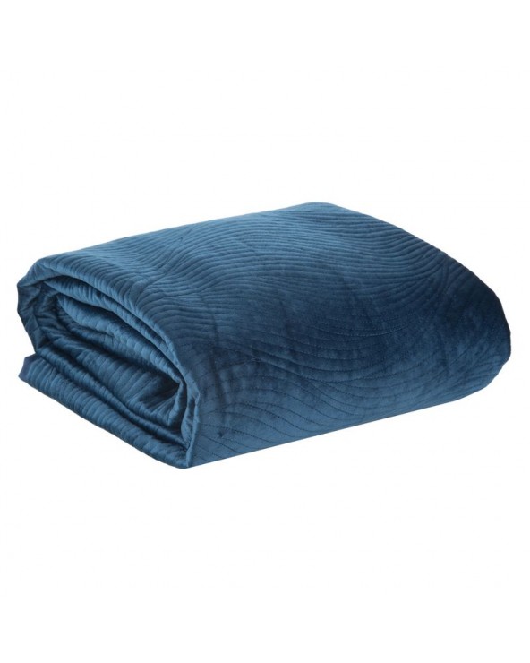 Narzuta velvet 170x210 Ria 5 granatowa