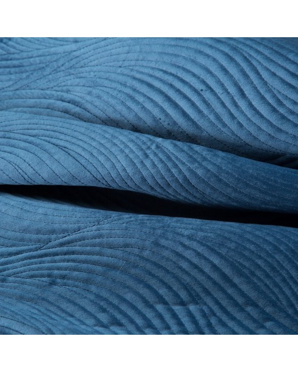 Narzuta velvet 170x210 Ria 5 granatowa