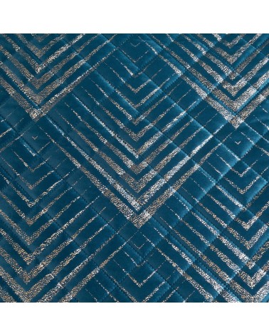 Narzuta velvet 220x240 Victoria 1 granatowa/złota
