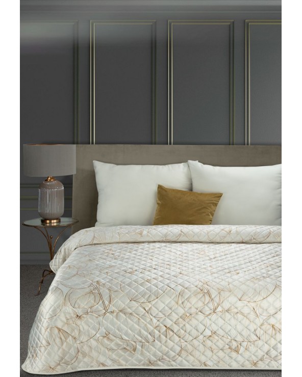 Narzuta velvet 220x240 Blanca 1 biała/złota