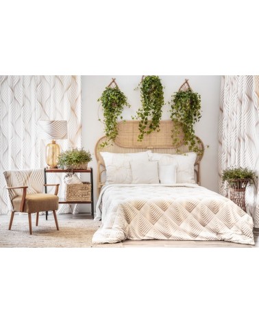 Narzuta velvet 220x240 Blanca 1 biała/złota