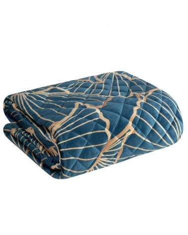 Narzuta velvet 220x240 Musa 3 granatowa/złota