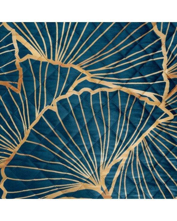 Narzuta velvet 220x240 Musa 3 granatowa/złota