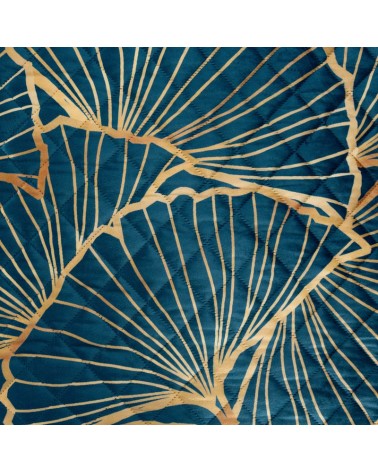 Narzuta velvet 220x240 Musa 3 granatowa/złota