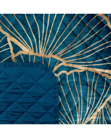 Narzuta velvet 220x240 Musa 3 granatowa/złota