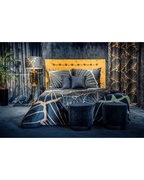 Narzuta velvet 220x240 Musa 3 granatowa/złota