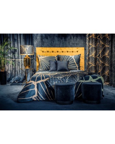 Narzuta velvet 220x240 Musa 3 granatowa/złota