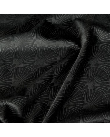 Zasłona welwetowa 140x250 Julia czarna z przelotkami