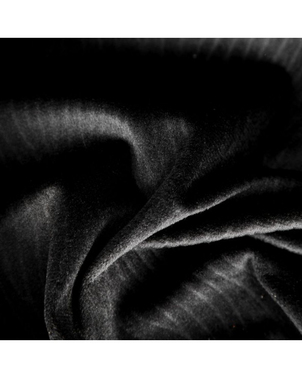 Zasłona welwetowa 140x250 Lili czarna z przelotkami