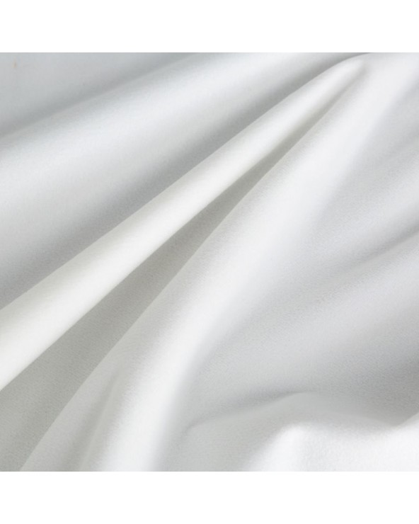 Zasłona welwetowa zaciemniająca 140x250 Pierre biała z przelotkami