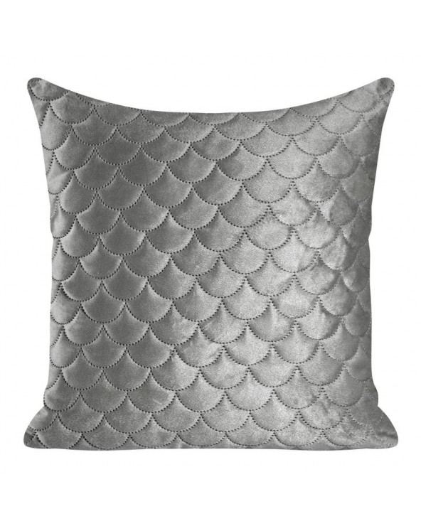 Poszewka velvet 40x40 Ariel srebrna