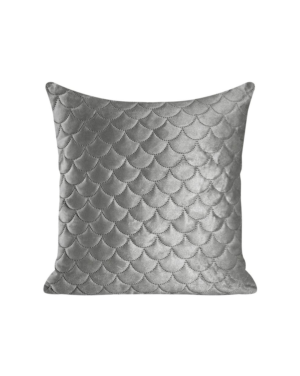 Poszewka velvet 40x40 Ariel srebrna
