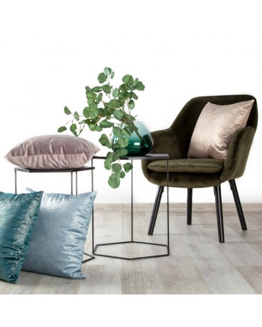 Poszewka velvet 45x45 Mabel srebrna