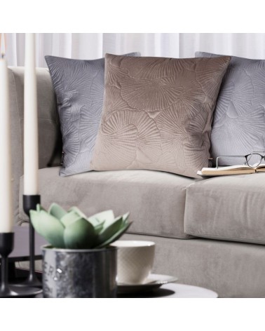 Poszewka 45x45 Velvet 58J srebrna