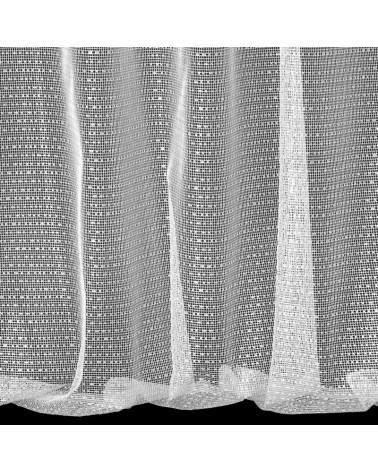 Firana z siateczki 300x250 Katriana biała z przelotkami