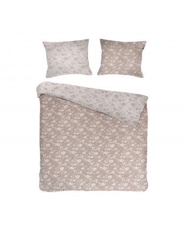 Pościel bawełna 200x220 + 2x70x80 Spring Light Brown Jaquard