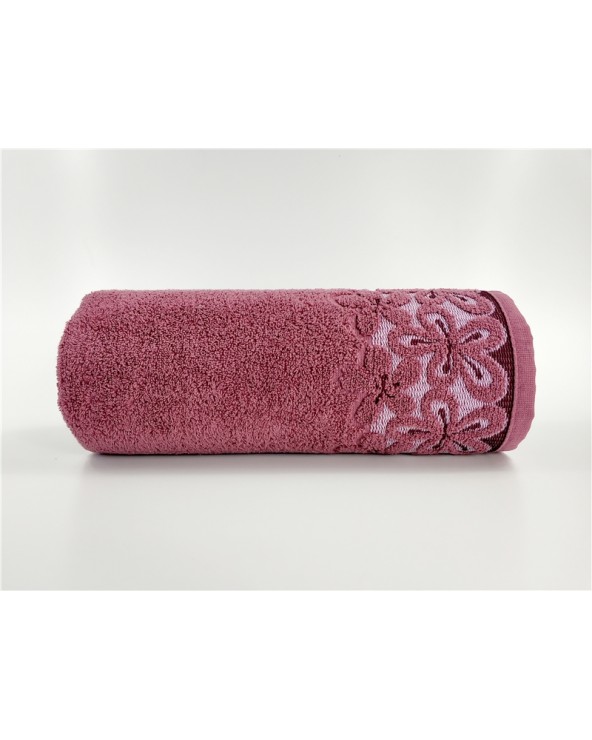 Ręcznik mikrobawełna 30x50 Bella purpurowy