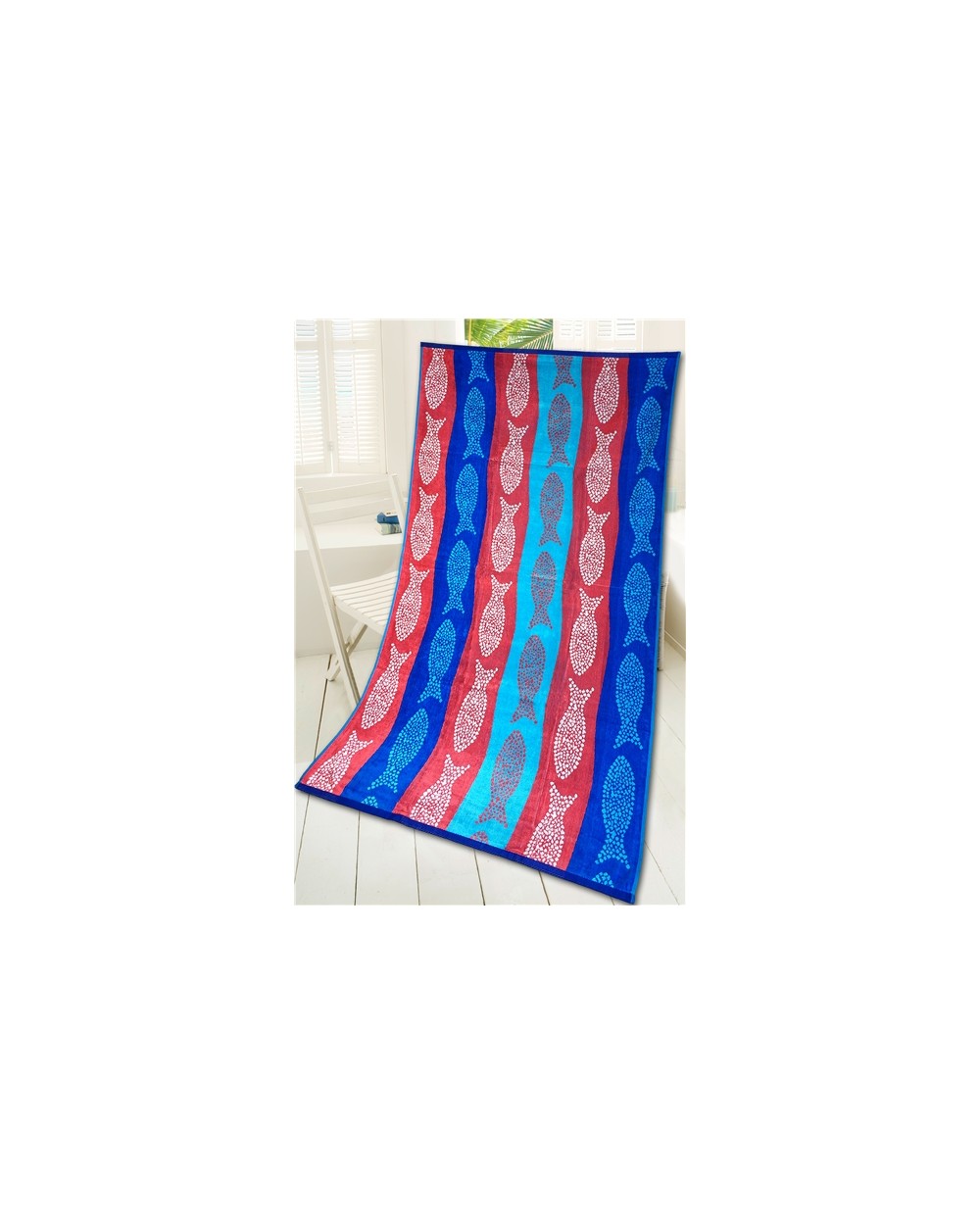 Ręcznik plażowy bawełna 90x170 Bora Bora fuksja