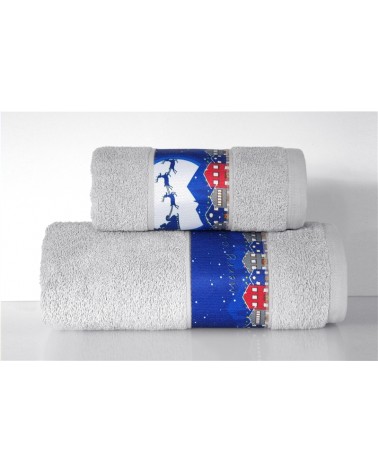 Ręcznik bawełna 70x130 Śnieżka stalowy