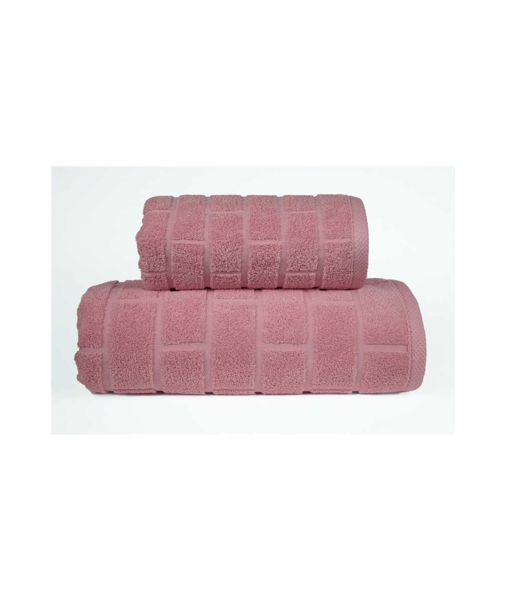 Ręcznik Brick mikrobawełna 50x90 Różany