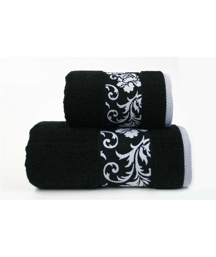 Ręcznik mikrobawełna Glamour 70x140 Czarny