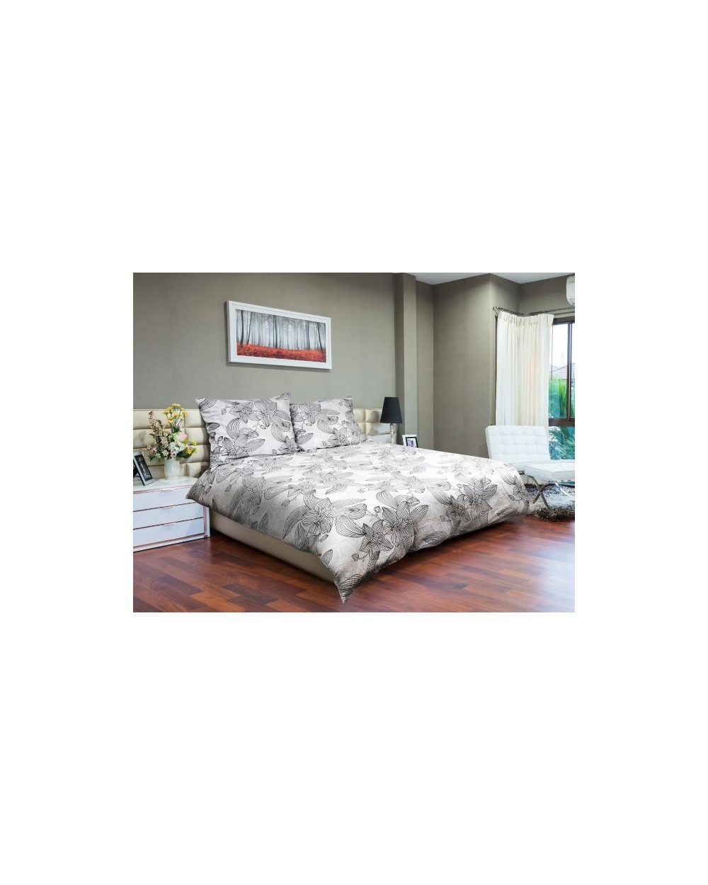 Pościel satyna bawełniana 140x200 + 1x70x80 Exclusive TM0203_2020_SE43A