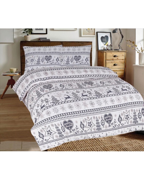 Pościel flanela bawełniana 160x200 + 2x70x80 TM0238_F82A