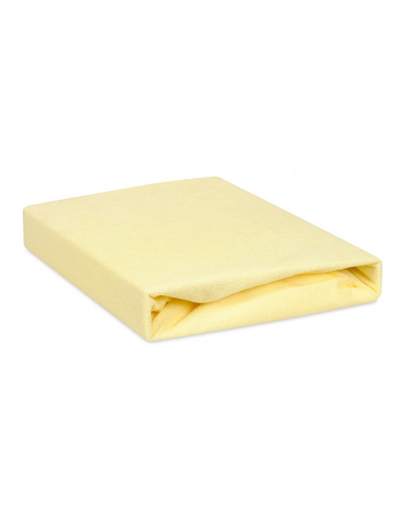 Prześcieradło nieprzemakalne frotte 120x200x20 z gumką kremowe MATEX