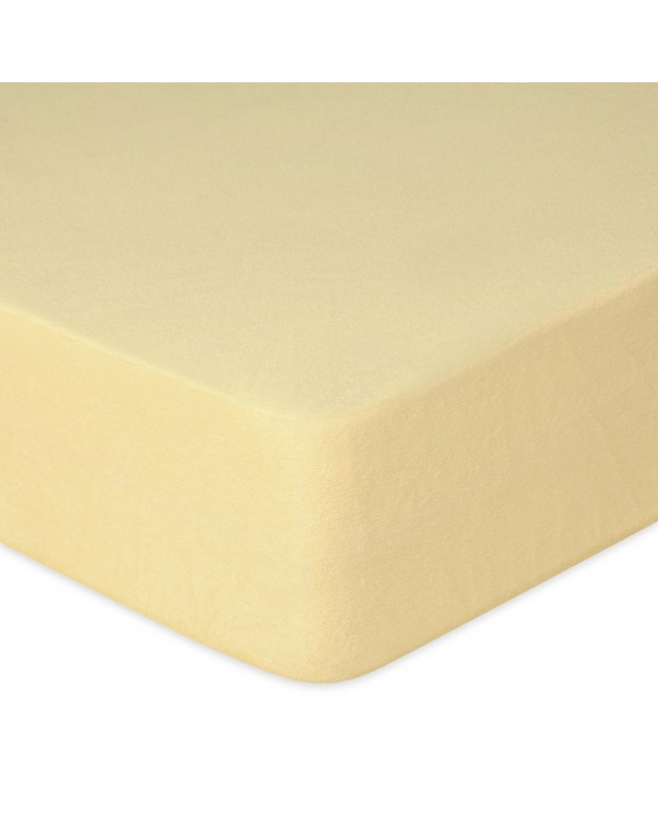 Prześcieradło nieprzemakalne frotte 120x200x20 z gumką kremowe MATEX