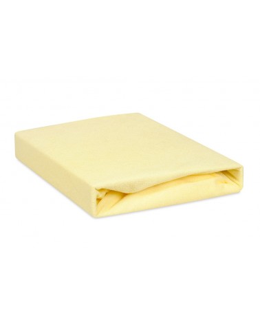 Prześcieradło nieprzemakalne frotte 160x200x20 z gumką kremowe MATEX