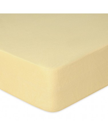 Prześcieradło nieprzemakalne frotte 90x200x20 z gumką kremowe MATEX