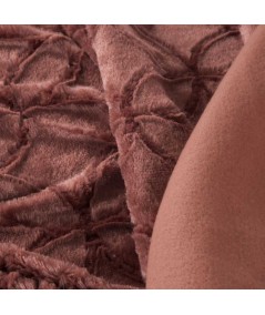 Koc futrzany narzuta Haydi 170x210 ciemny różowy