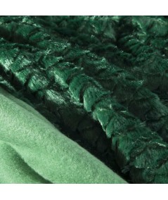 Koc futrzany narzuta Amber 170x210 ciemny zielony
