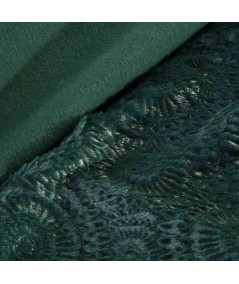 Koc futrzany narzuta Ofelia 220x240 ciemny zielony