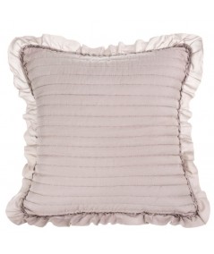 Poszewka z falbanami Klaudia 45x45 pudrowa