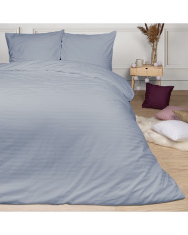 Poszewka satyna bawełniana 50x60 Cizgili blue