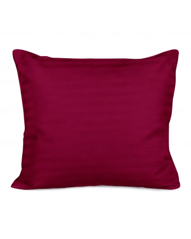 Poszewka satyna bawełniana 50x60 Cizgili claret