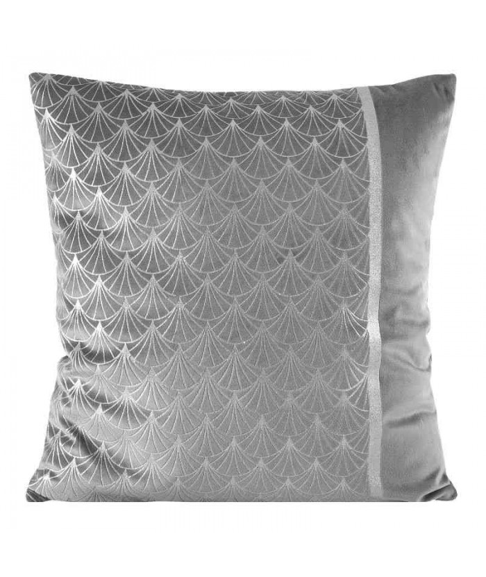 Poszewka velvet Paloma 45x45 srebrna