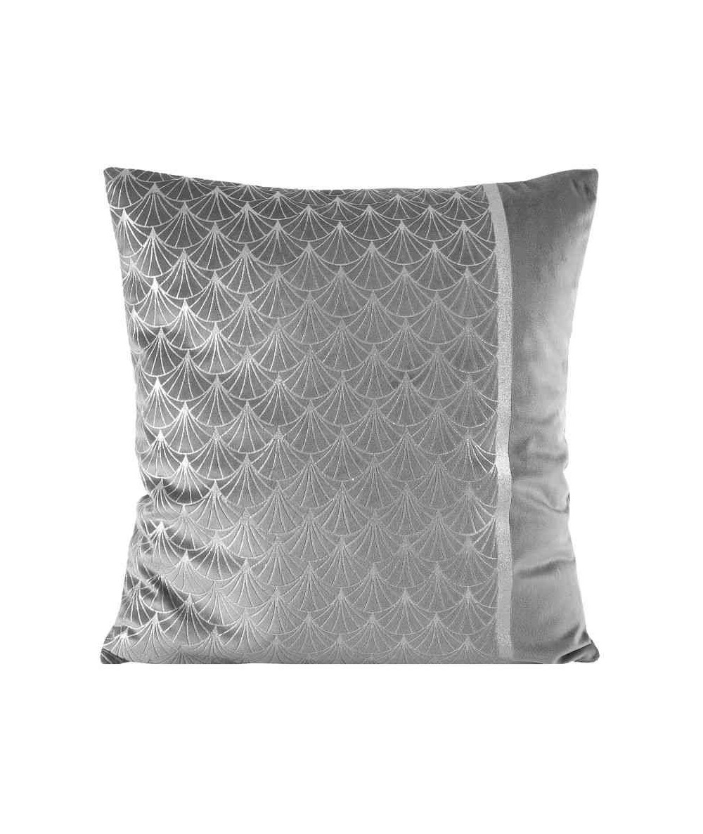 Poszewka velvet Paloma 45x45 srebrna