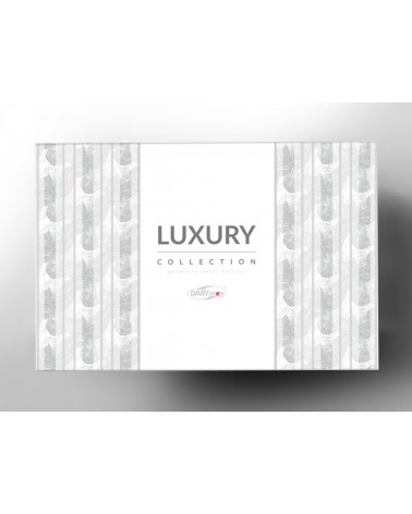 Pościel satyna żakardowa 200x220 + 2x70x80 Beluga Ecru Luxury Premium