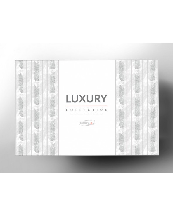 Pościel satyna żakardowa 160x200 + 2x70x80 Monte Ecru Luxury Premium