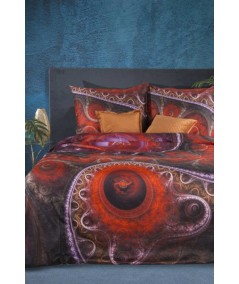 Pościel makosatyna bawełniana Eva Minge Erna 200x220 + 2x70x80 z zamkiem