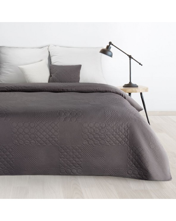 Narzuta mikrofibra 200x220 Boni 5 grafitowa