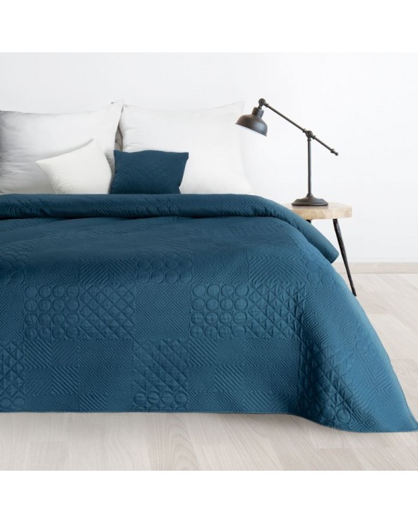 Narzuta mikrofibra 200x220 Boni 5 granatowa