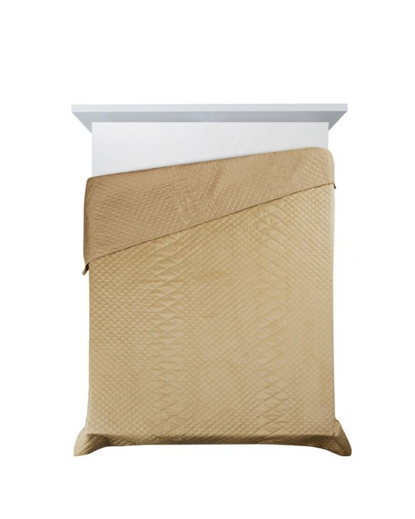 Narzuta velvet 200x220 Luiz 3 beżowa