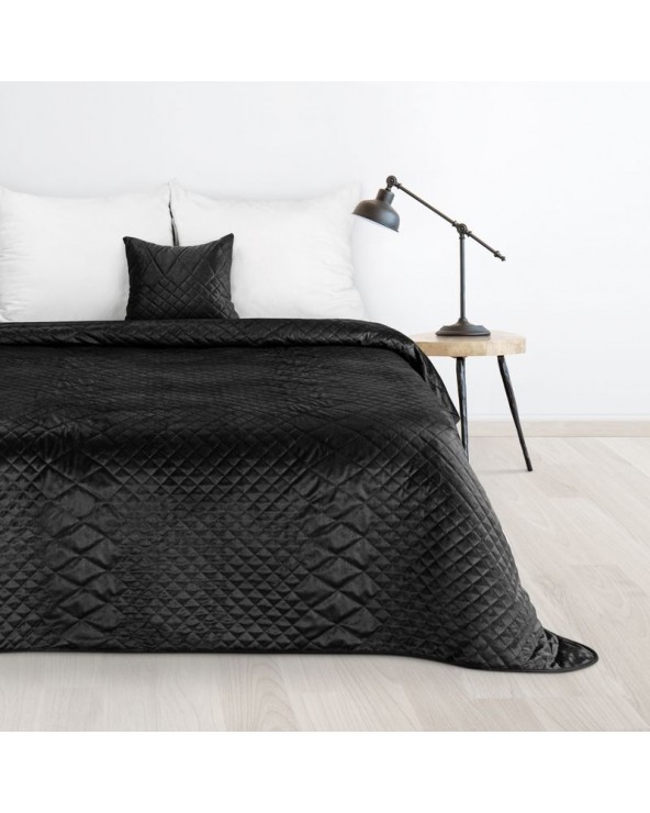 Narzuta velvet 200x220 Luiz 3 czarna