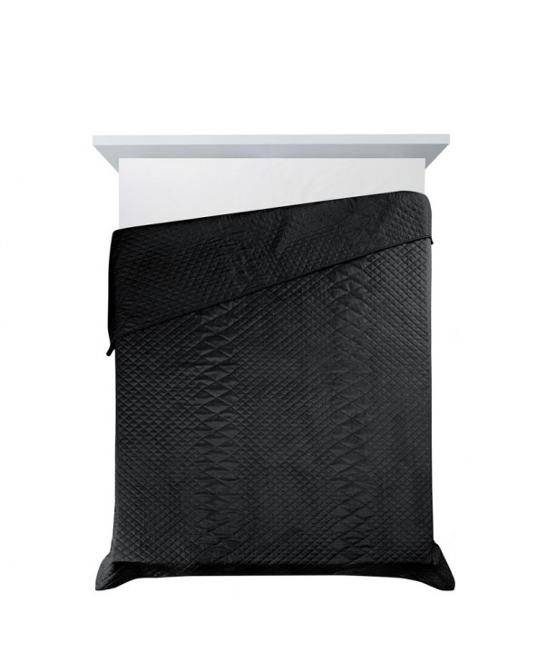 Narzuta velvet 200x220 Luiz 3 czarna