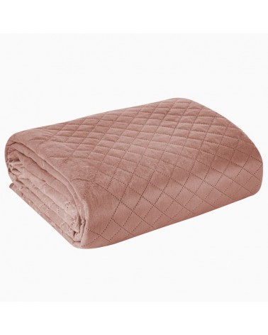 Narzuta velvet 200x220 Luiz 3 różowa