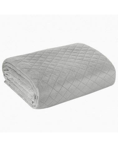 Narzuta velvet 170x210 Luiz 3 srebrna