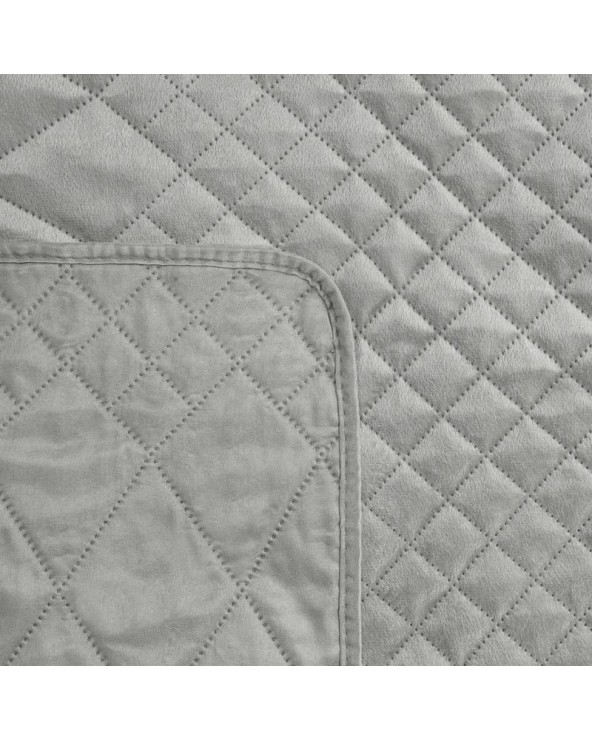 Narzuta velvet 170x210 Luiz 3 srebrna